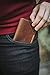 Handmade Real Leather Wallet for Men - Minimalist Design Large Capacity - Slim Case holds Money and Cards for Men & Women (BUCK BROWN)