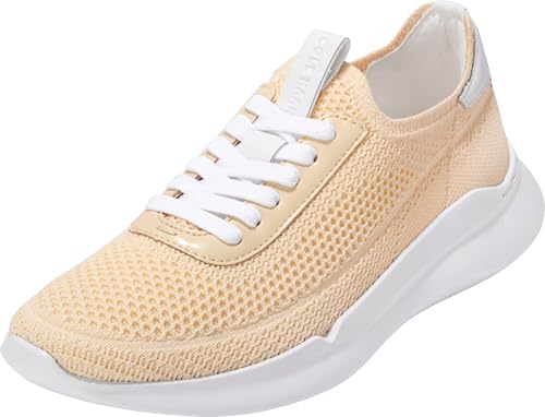 Cole Haan Cole Haan Women's Grand Crosscourt Stitchlt Runox Sneakers, Vanilla Custard Knit/Leather/White, 11-B US