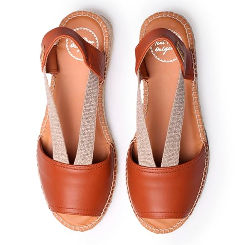 Image of Toni Pons - ETNA - Flat leather sandal with elastics