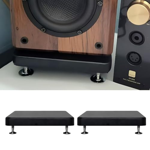 スピーカースタンド オーディオボード 高さ48mm スピーカー台 スピーカ ー用 オーディオ音質向上 振動防止 耐荷重80kg (200x300mm 2台1組)