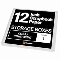 WestonBoxes A5 Plastic ambachtelijke opbergdozen met deksels voor kunstbenodigdheden, papier en kaart, 1,8 liter volume (Transparant