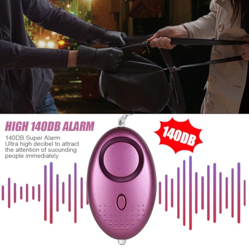 Flintronic Personal Personal Alarms for Women, 3 Packs 140DB Personal Security Alarm, Personal Alarms with LED Light, Self-Defense Emergency Alarm for Women, Girls, Children and Elderly - Image 2