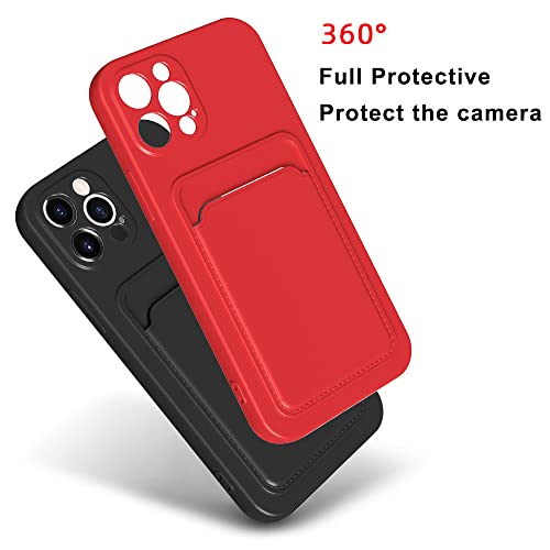 Funda Protectora de Bolsillo para Tarjetas Silm Hybrid TPU Wallet para iPhone 14 13 12 11 Pro MAX XR XS MAX 7 8 Plus, b, para iPhone XS MAX