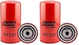 Baldwin Filters Oil Filter, Spin-On, Full-Flow, Red (Pack of 2)