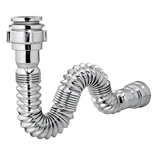 Sifão Sanfonado Extensivo Universal Cromado - Pia Cuba Tanque Cor:cromado