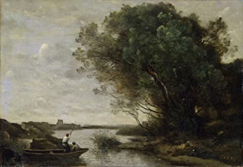 Impression d'affiches Corot : toile haut de gamme au format 60x90cm