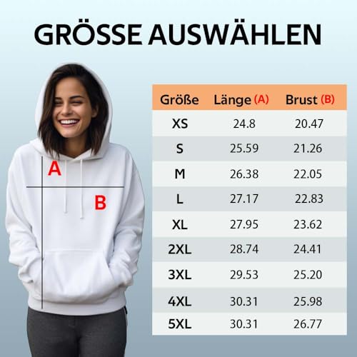 COOZEBRA Pullover selbst gestalten, Kapuzenshirt Bedrucken für Männer Frauen Erwachsene, personalisierte Pullover mit Text, Foto oder Bild