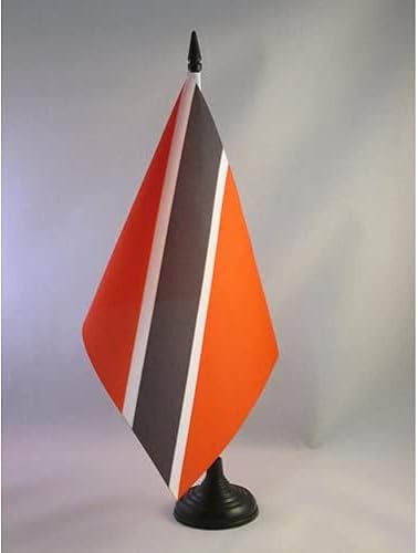 Miniatura 117 de Bandera de mesa Colombia 5'' x 8'' - Bandera de escritorio colombiana 8.3 x 5.5 in - Barra y base de plástico negro - AZ FLAG