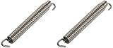 Helix Racing Products 495-9900 100mm Stainless Steel Swivel Exhaust Pipe Spring, (Pack of 2)