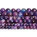 Yochus 45pcs Sugilite Round Smooth Stone Beads for Bracelet Making ，8mm Natural Gemstone Beads for Jewelry Making DIY Necklace Earring