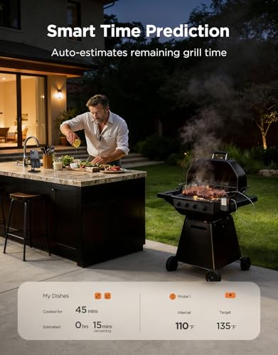 Govee Bluetooth Meat Thermometer, Wireless Meat Thermometer for Smoker Oven, Digital Grill Thermometer with 2 Probes, Timer Mode, Smart LCD Backlight BBQ Thermometer for Cooking Turkey Fish Beef - Image 5
