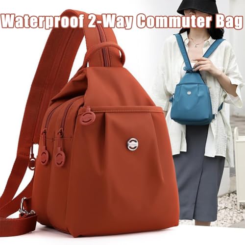 Waterproof 2-Way Commuter Bag, Anti-Theft Travel Tote, Oxford Large Capacity Convertible Backpack2