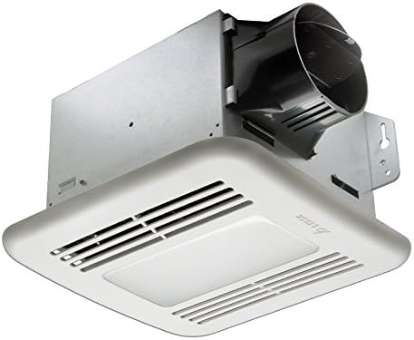 Delta BreezGreenBuilder GBR100LED-DÉCOR 100 CFM Exhaust Bath Fan and Stylish Frosted Glass Dimmable 13W LED Light
