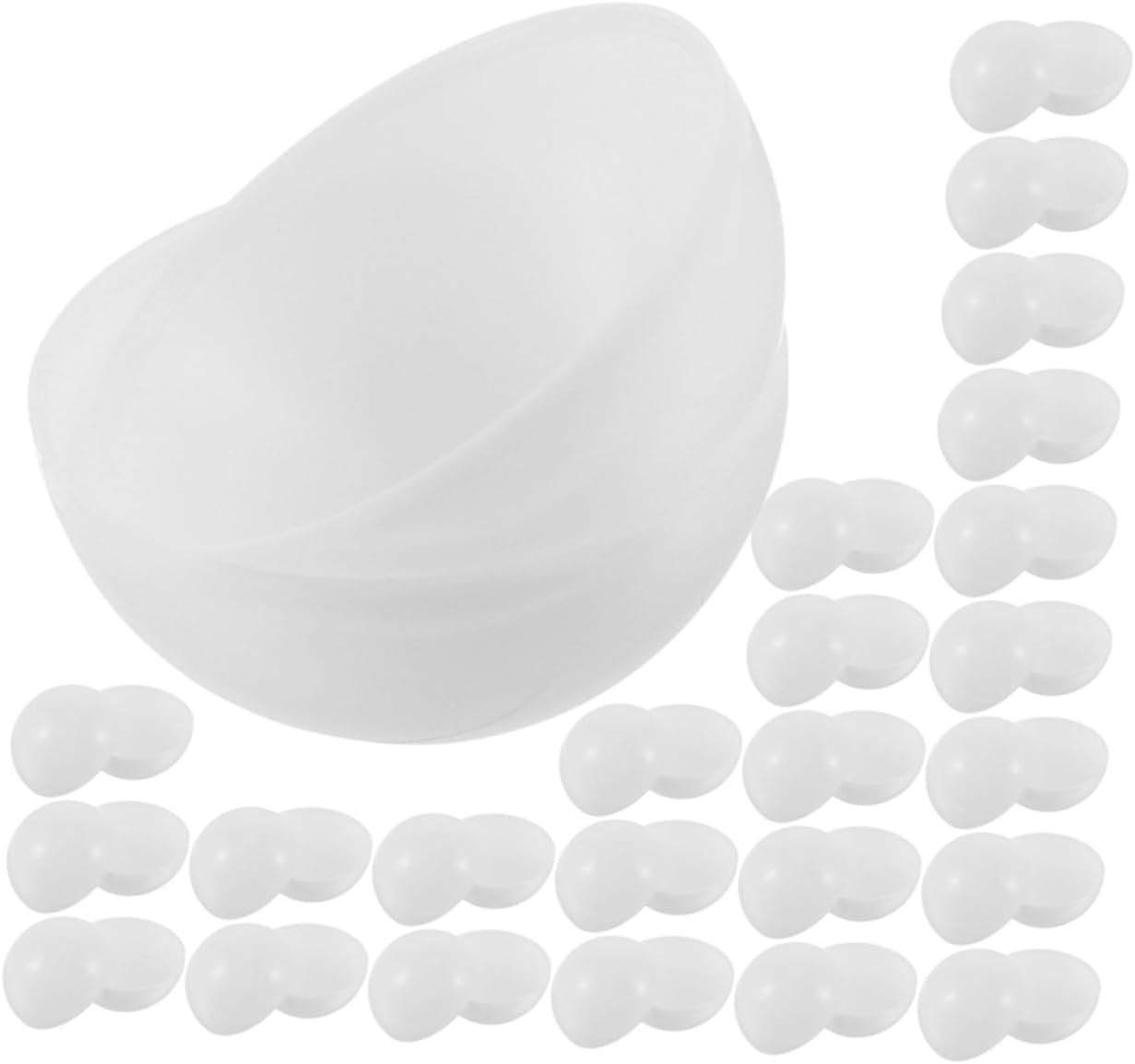 Garneck 40pcs Raffle Game Balls White Lottery Balls Openable Design Lightweight Reusable