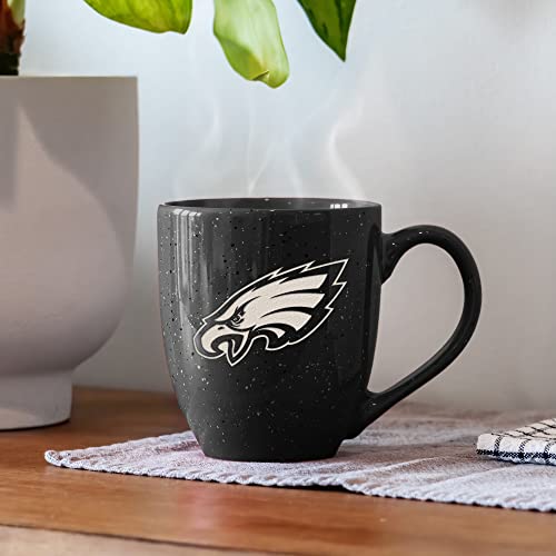Image of Rico Industries NFL Football 16 oz Team Color Laser Engraved Speckled Ceramic Coffee Mug