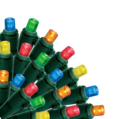 Brite Star 150 Lt Micro Mini LED Light Set, Multi, Green Wire