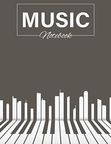 Piano Notebook: Blank Sheet Piano Song Writing Book - Lyrics Notebook with Lined Pages for Lyrics & Staves (Staff/ Manuscript Pages) for Notes. Songwriting Journal for Songwriters, Students & Kids