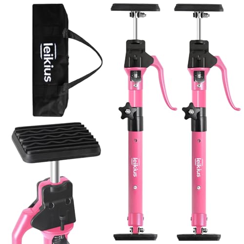 Leikius 2PK Metal Cabinet Jacks for Installing Cabinets 200LB Load 3rd Hand Support System Adjustable Support Pole 15.8-23.6 Inches Quick Support Rod Perfect for Cabinet Installation