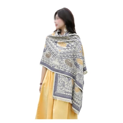 Bufandas de otoño e invierno que alivian el frío con collares largos y cálidos envolventes
