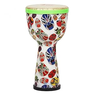 Afrikaanse Drum 8 Inch Afrikaanse Drums ABS Materiaal Lichtgewicht Djembe Drums voor Alle Leeftijd (Kleur: Veelkleurig…