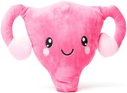 nerdbugs Uterus Plush - Who Put The Cuter-us in Uterus?- Get Well Gift/Hysterectomy/Endometriosis/Gynecologist Education/Surgeon Education, Health Education Gift/Post Surgery Gift