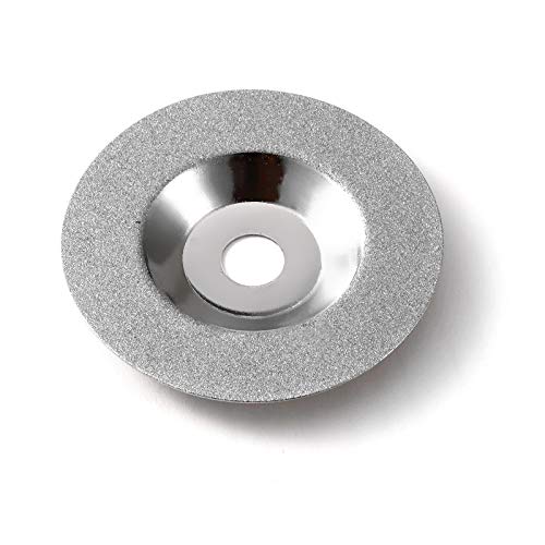 Meule à béton, Disques de meulage diamant 100mm argent 2 pcs verre bijoux roche lapidaire