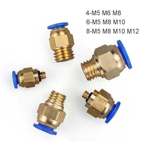 Conector rápido neumático PC M12 evita caídas de presión 4