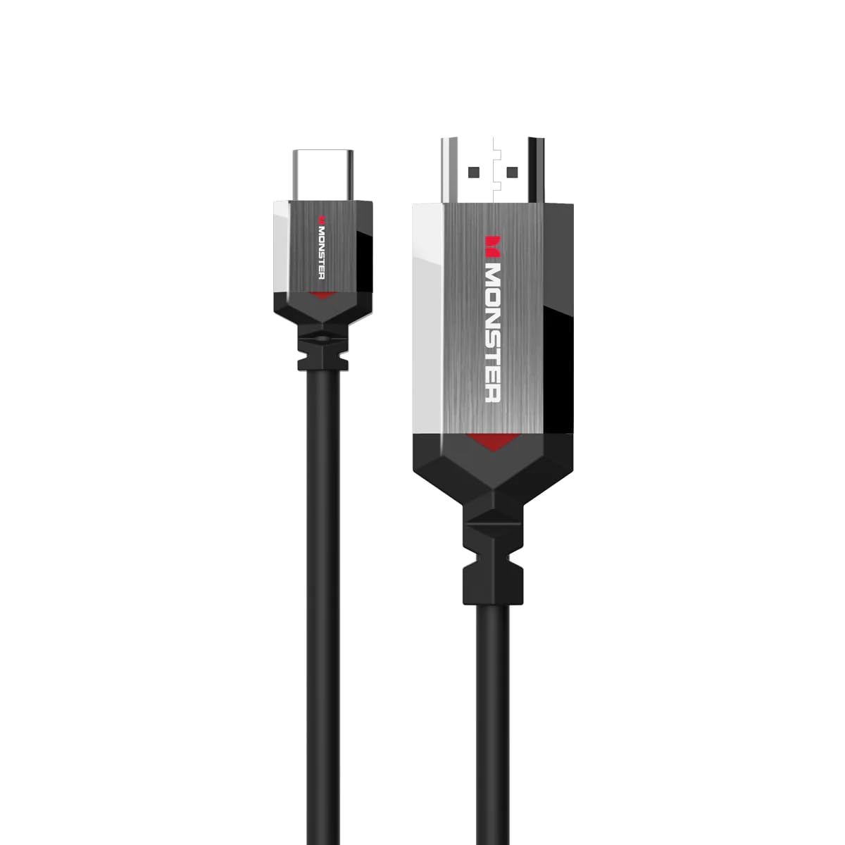 Monster Cable USB C vers HDMI, UHD 4K HDR 60Hz, Essentials, Plug & Play, 2m