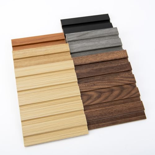 Image of Art3d Wood Slat Wall Panels, Fluted MDF, 6-Pack Sample