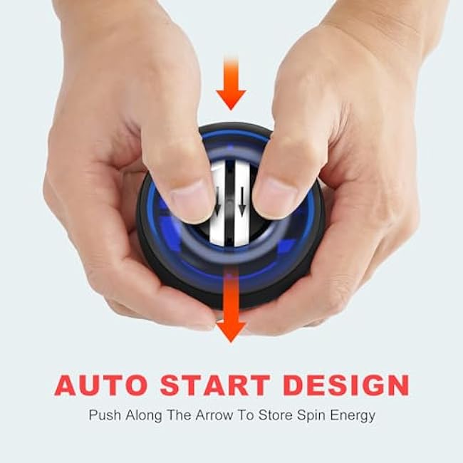 Auto-Start Power Gyro Ball, with LED Light, for Wrist & Forearm Training