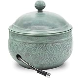 Good Directions 457-458 Key West Garden Hose Holder Pot, Large Capacity, Blue Verde Finish