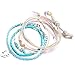 RIOSO 22Pcs Strand Bracelet Set Waterproof Wax String Braided Rope Summer Beach Surfer Friendship Anklet Bracelets