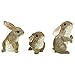 Design Toscano QM92008 Bunny Den Rabbits Indoor/Outdoor Set of Three Garden Animal Statues, 5 Inches Tall, Handcast Polyresin, Full Color Finish