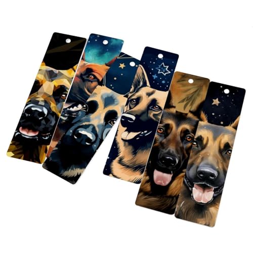 Marque-pages en métal chien de berger : l'accessoire idéal pour votre voyage de lecture
