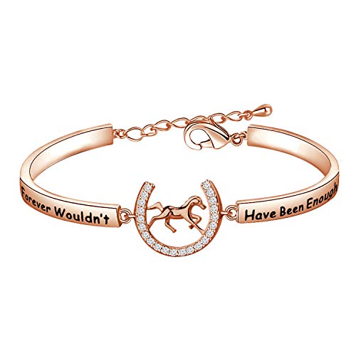 CENWA Horse Memorial Jewelry Horse Bracelet Forever Wouldn’t Have Been Enough Bracelet for Horse Lovers in Memory of Horse