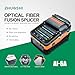 Fusion Splicer AI-6A Fiber Optical Fusion Splicer with 8S Splicing & 18S Heating, Core Alignment Fiber Splicer with 5200mAh Large Battery Capacity, Automatic FTTH Precision