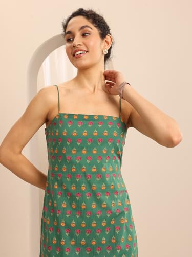 Image of Libas Printed Cotton Straight Kurti Suit