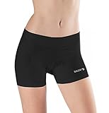 Baleaf Women's Cycling Underwear 3D Padded Cycling Shorts for Spinning, Cycle, Biking Black Size L