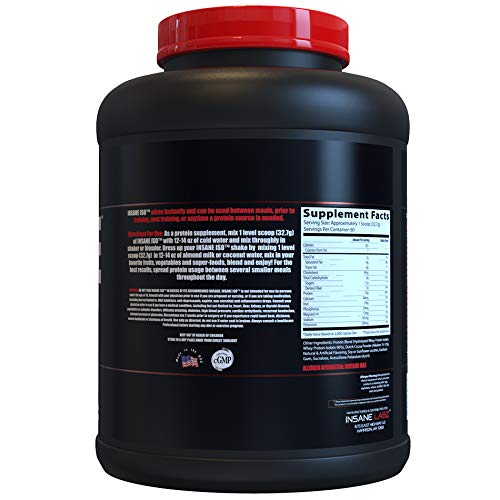 Image of Insane Labz Insane ISO Whey Protein Powder Featuring 25g of Hydrolyzed Whey Isolate, 60 Servings, Chocolate