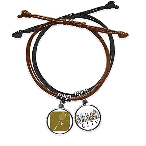 Bracelet corde badminton homme femme bracelet chaîne cuir Sidi illustration schéma