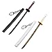 2Pcs Demon Slayer Mini Toy Katana Keychain, Sunwheel Sword with Scabbard Keychain, Mini Toy Katana is Best Gift for Japanese Anime Fans