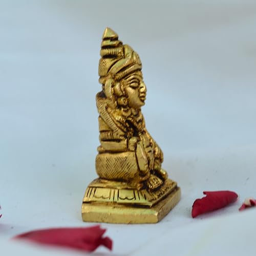 Estatua de Brass Kuber Maharaj de 2.25 pulgadas miniatura 3