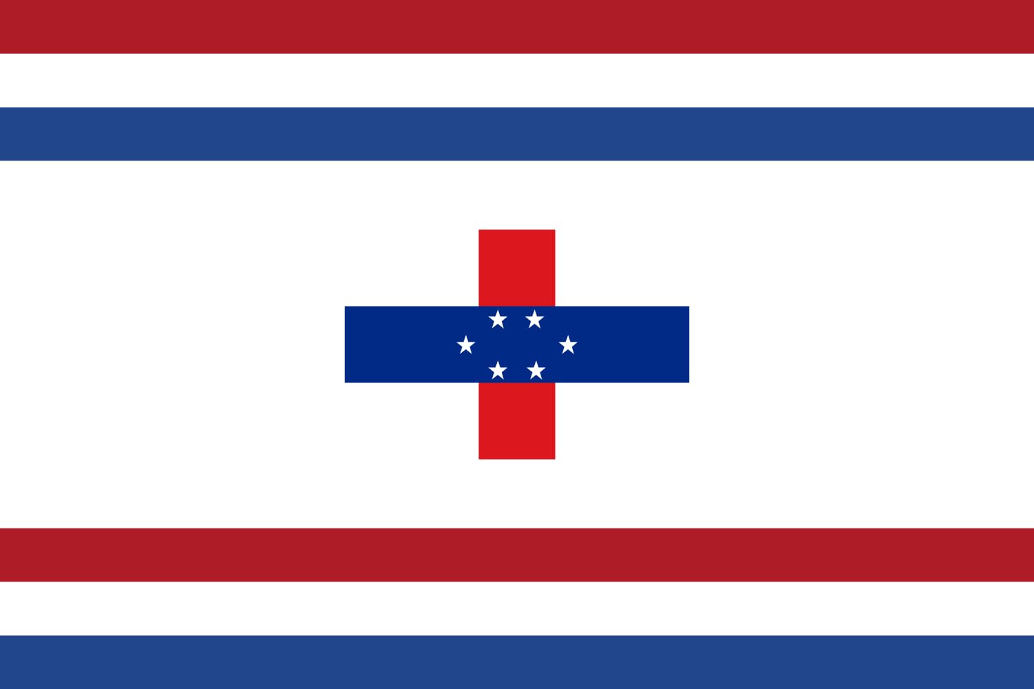 Drapeau Governor of the Netherlands Antilles 1966–1986 de haute qualité aux finitions soignées