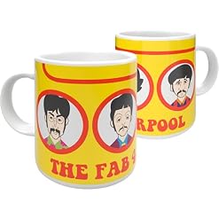 Mug Beatles Yellow Submarine - Les Beatles, Paul McCartney, John Lennon, RIngo Starr, George Harrison