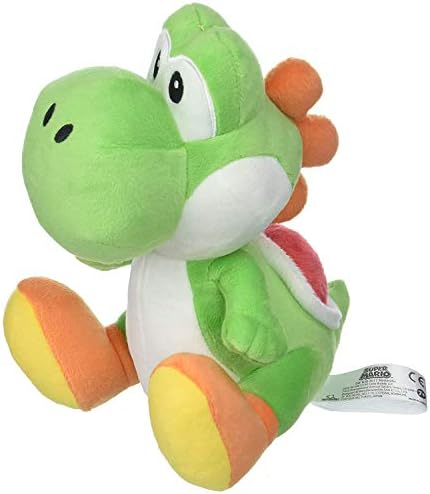 Little Buddy Super Mario All Star Collection 1416 Yoshi Stuffed Plush, 8",Multi-colored - 2