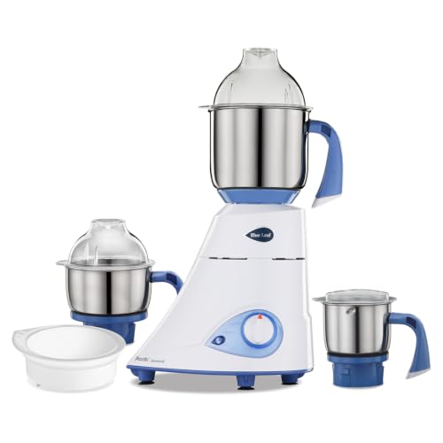 Preethi Diamond 750 Watts Mixer Grinder, 3 Jars (Stainless Steel) + Flexi Lid, Perfect Grinding for...