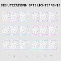 Thermalright TL-M12QW X3 120mm ARGB PWM PC-Lüfter Weiß, 3er-Pack – Ansicht 6