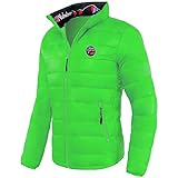 hochwertiger Krageninnenprint Nebulus Glossy Jacke TAMMES - Stehkragen, Jacke (Modell: P2182 - Herren, grün; Größe: XXL) FBA