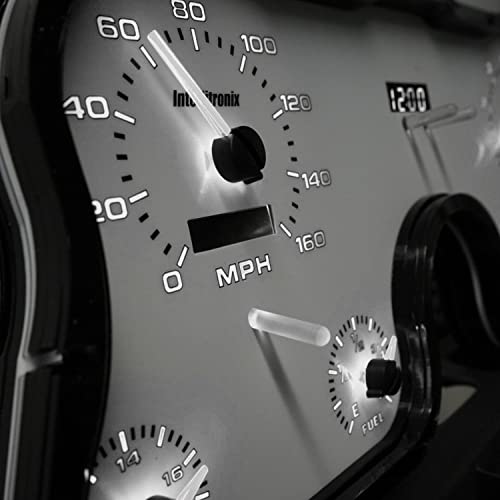 Intellitronix 1967-1972 Chevy C10 Pickup Truck Analog Gauge Panel Dash Instrument Cluster Upgrade Wl6003W (White) #TOP1