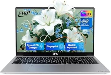 15.6" IPS FHD-Laptop, Pentium Quad Core N100 4GB RAM 128GB SSD (Beat i3-1115G4, Up to 3.4GHz) Computer with Backlit Keyboard Fingerprint Type-C WiFi 6 BT5.2, for Student and Home